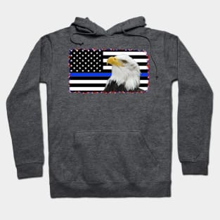 Support Police Flag & Eagle Hoodie